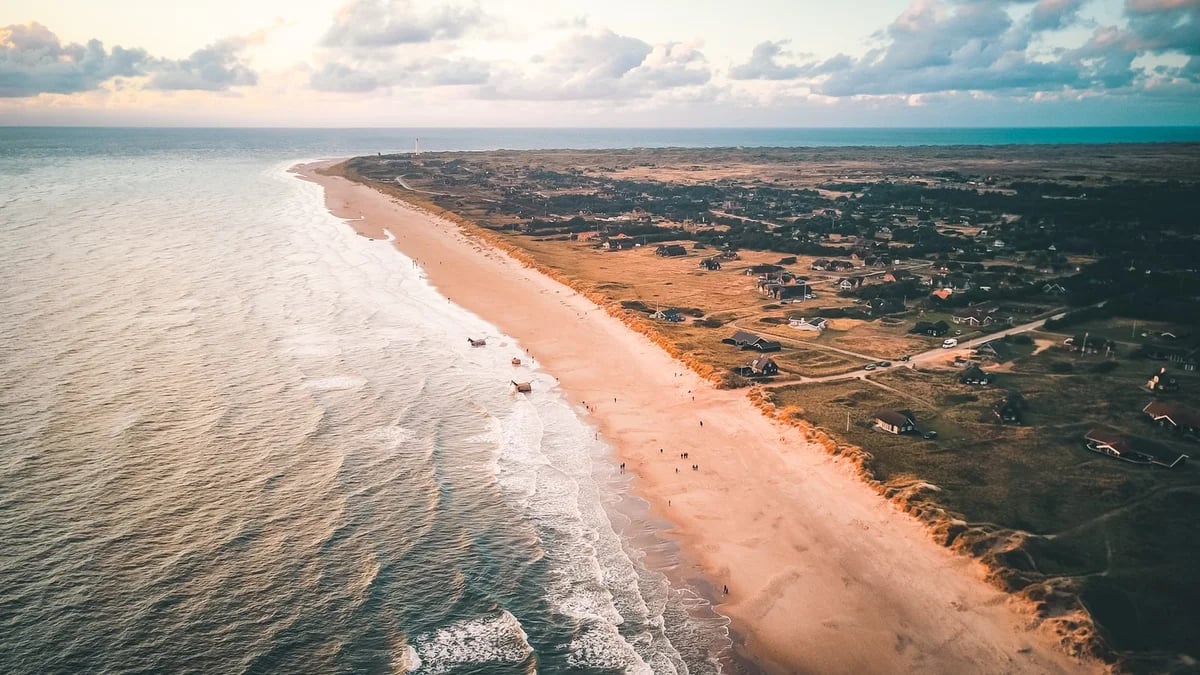aerial view of beach during daytime