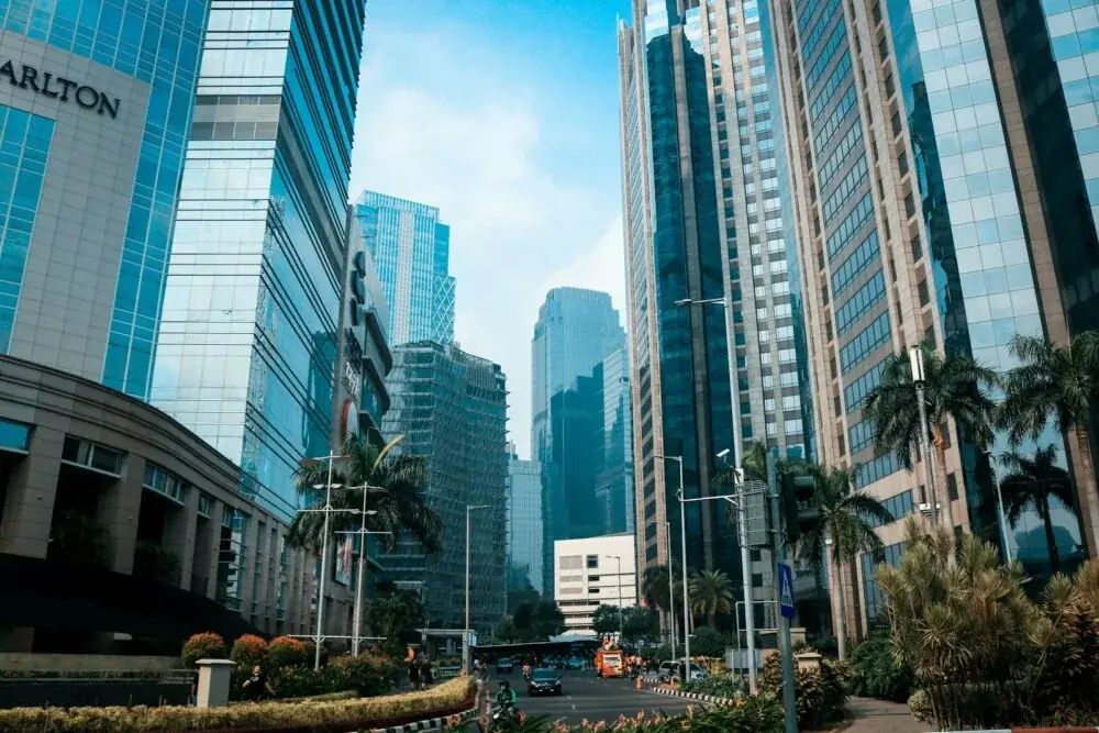 glass high-rise buildings during daytime