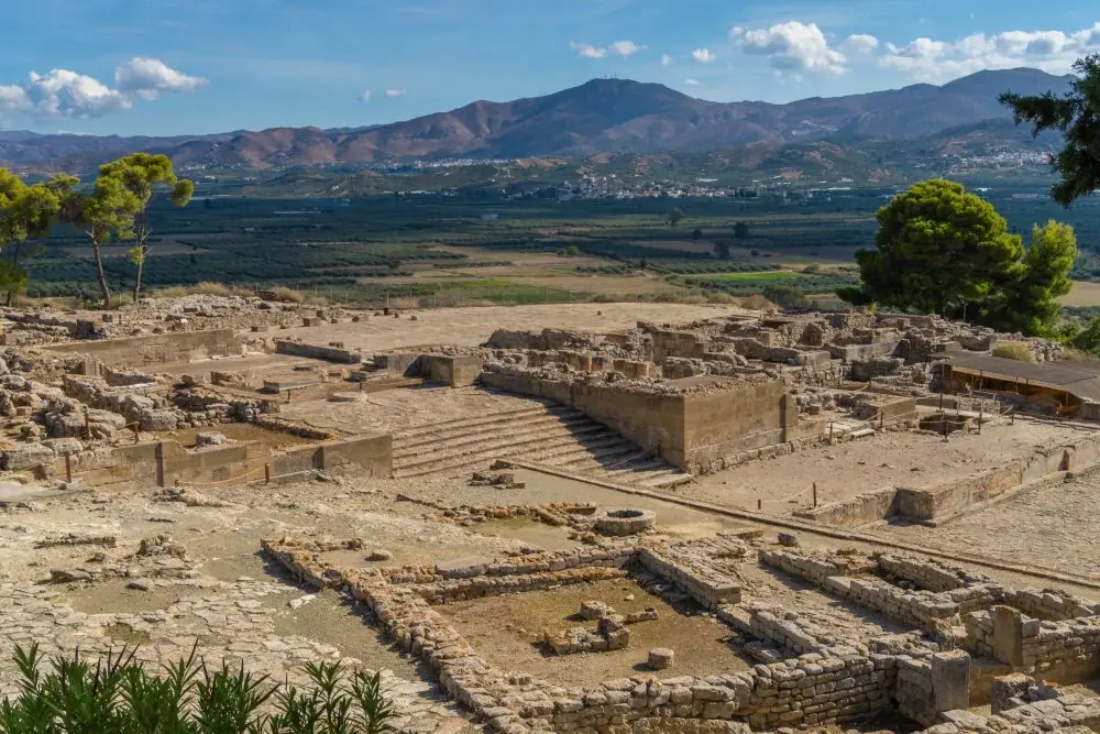 Palast von Phaistos - von der Lage her schönster minoischer Palast von Kreta